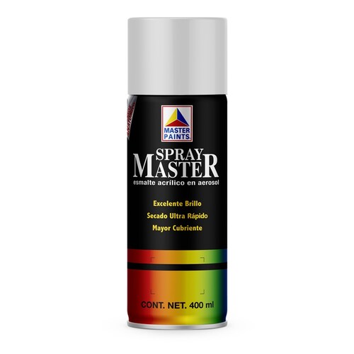 Pintura en Aerosol Master Acuario Color Blanco Mate 400 Ml AM80105