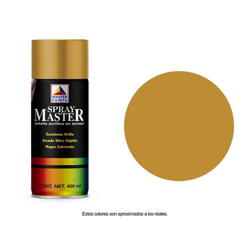 Pintura en Aerosol Master Acuario Color Amarillo Caterpillar Brillante 400 Ml AM86105