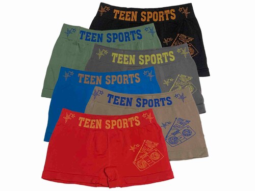 Paquete 6 Boxer Hombre Trunk Juvenil Hunk Talla 15 a 18 años Pack Incluye 6 Diferentes Colores