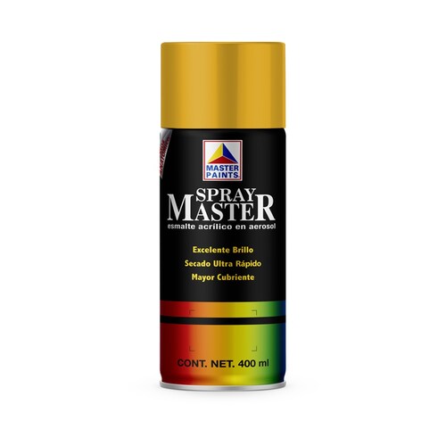 Pintura en Aerosol Master Acuario Color Amarillo Cromo 400 Ml AM82205