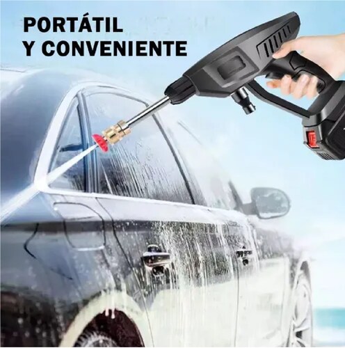 Kit Pistola De Alta Presión Inalámbrica Para Lavado De Auto