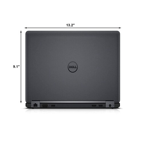 Laptop Dell Latitude E5470- 14"- Intel Core i5, 6ta gen- 16GB RAM- 256GB SSD- WINDOWS 10 Pro- Equipo Clase A, Reacondicionado..