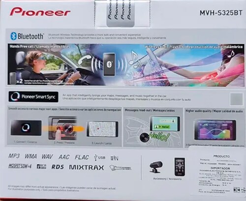 Auto Estéreo Pioneer De Bluetooth Mvh-s325bt 