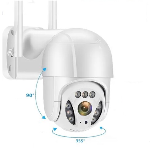 Cámara De Seguridad Exterior Wifi Con 360 Ptz