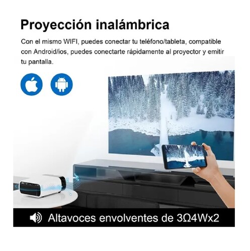 Mini Proyector Portatil Led Wifi 1080p Full Hd 5500lm Hdmi