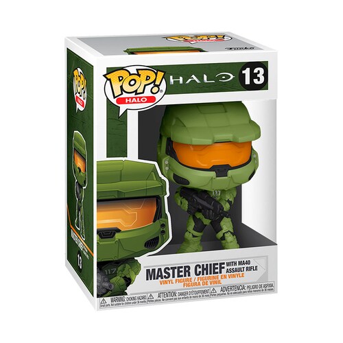 Funko Pop Master Chief #13 Con Rifle Ma40 Halo Xbox Original