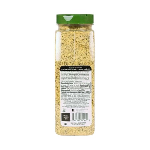 Sal Sazonada con Limón Y Pimienta McCormick Gourmet 737g