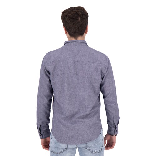 Camisa de Mezclilla Regular Fit Holstone Hombre - Saturno Blue