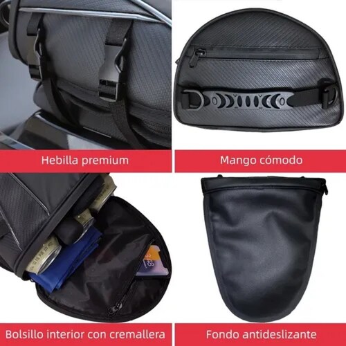 Bolsa Trasera De Motor Expandible Con Funda Impermeable