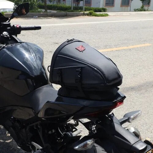 Bolsa Trasera De Motor Expandible Con Funda Impermeable
