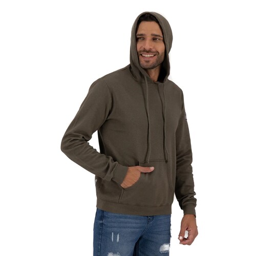 Sudadera con Gorro Regular Fit Holstone Hombre- Olive Green