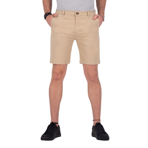 Bermuda de Gabardina Premium Holstone Hombre - Caqui