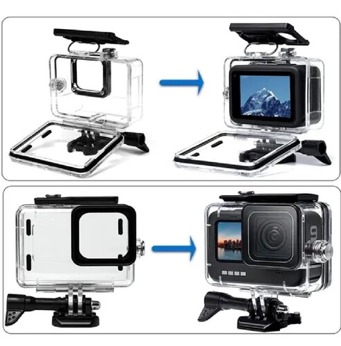 Kit Funda Impermeable, Protector Y Filtro Para/gopro Hero