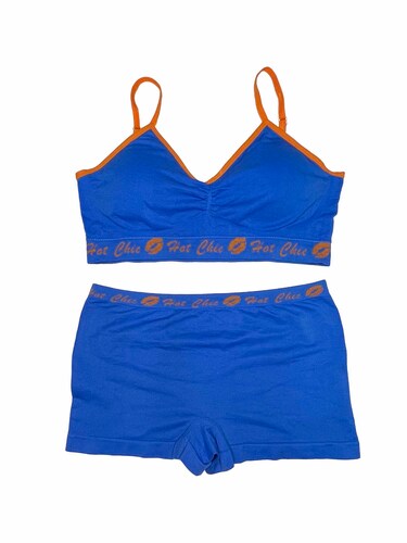 Coordinado Deportivo Set Top Con Esponja y Boxer Tatys Fashion Pack 6 sets Con 6 Diferentes Colores