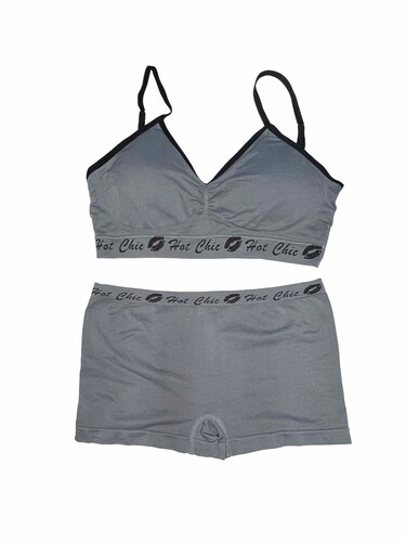 Coordinado Deportivo Set Top Con Esponja y Boxer Tatys Fashion Pack 6 sets Con 6 Diferentes Colores