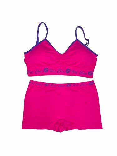 Coordinado Deportivo Set Top Con Esponja y Boxer Tatys Fashion Pack 6 sets Con 6 Diferentes Colores