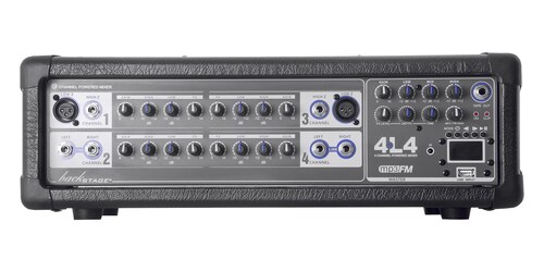Consola BACKSTAGE amplificada usb, 4L4 canales 400 watts