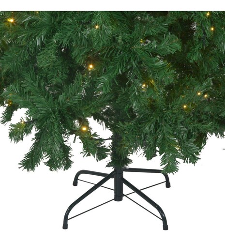 Arbol Navidad Verde 190 Cm Frondoso 736 Ramas Luces Led