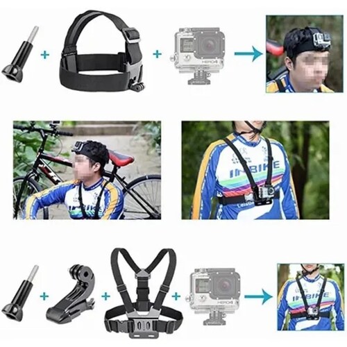 Kit De Accesorios Cámara De Acción 50 En 1 Para Gopro Héroe.