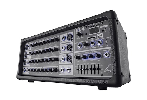 Consola BACKSTAGE ampplificada usb 8L4 8canales 400watts.