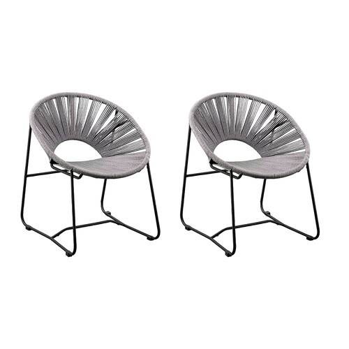 Set de 2 sillas de cuerda para exteriores Rondly - OD1089408