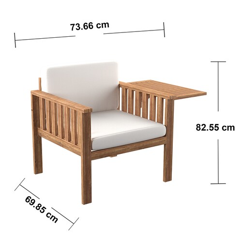 Sillón de exterior Kanmill con cojines - OD1123208
