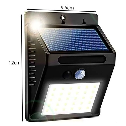 Lampara Led Solar Reflector Exterior Sensor Luz jardin