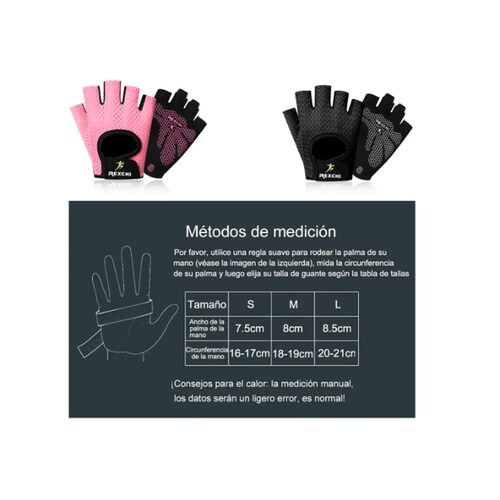 Guantes de medio dedo con muñequera para gimnasio – elite fitness mx