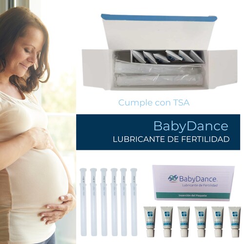BabyDance Lubricante de Fertilidad. Único gel vaginal, SIN PARABENOS que estimula la fertilidad de ambos cuando buscan embarazo.