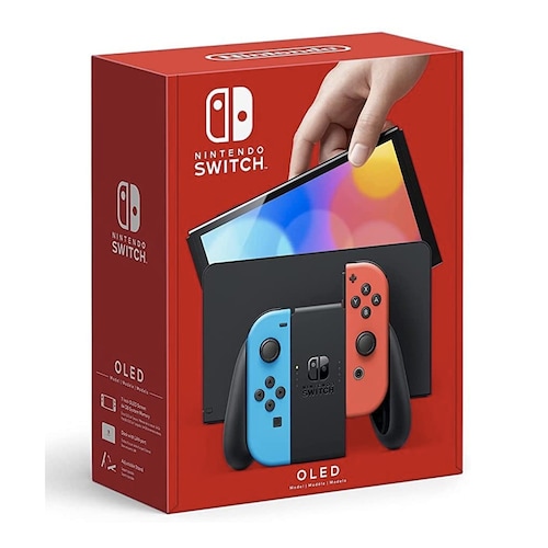Consola Nintendo Switch OLED 64GB Standard Rojo/Azul