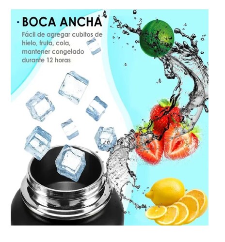 Termo Frío/caliente De Acero Inoxidable De 1.2 L Negro