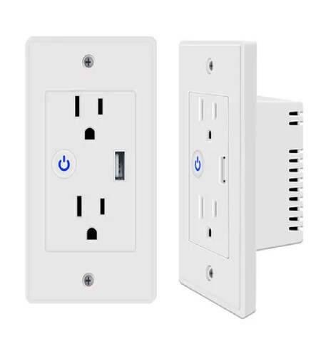 Enchufe Inteligente Usb Wifi Compatible Con Alexa