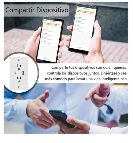 Enchufe Inteligente Usb Wifi Compatible Con Alexa
