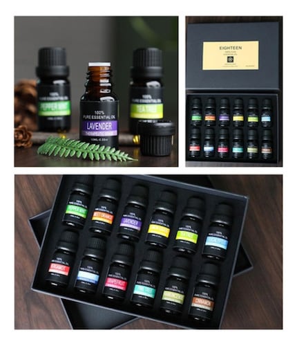 Kit de 12 Aceites Esenciales Para Aromaterapia
