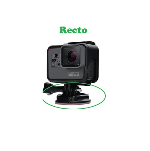Bases soporte cámara planos deportivo GoPro 3M almohadillas pegatina casco Acción deporte negro