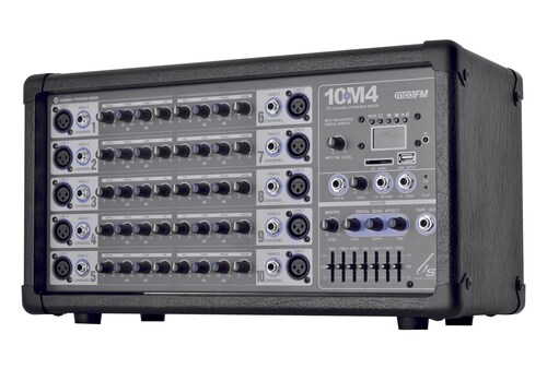 Consola amplificada BACKSTAGE 10m4 usb 10canales 400 watts.