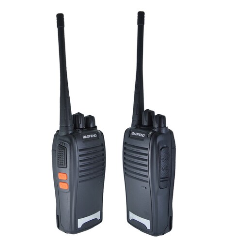 Baofeng BF-777s Set 2 Radios 5 Watts VHF/UHF 16 Canales Linterna Led 