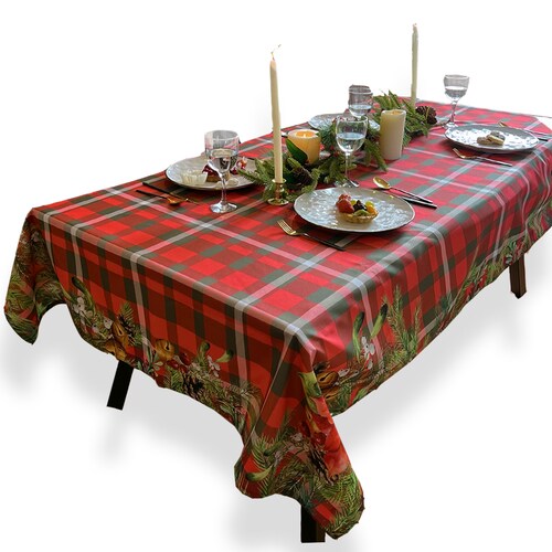 Mantel Béla Navideño 2m Largo X 1.45m Ancho (4 Sillas) Nochebuena