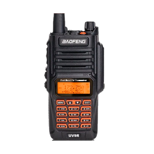 BAOFENG UV9R Plus VHF/UHF RADIO 8W 128 CANALES LINTERNA LED CONTRA AGUA IP67
