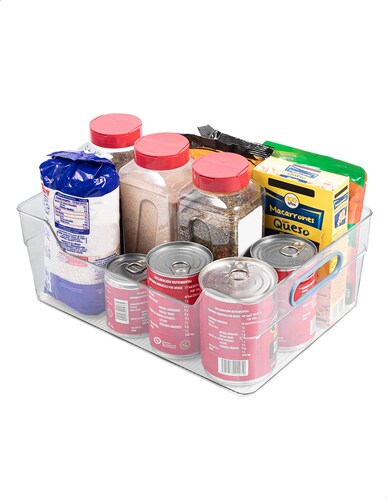 Caja Contenedor de Almacenamiento de Acrílico Grande Tutti