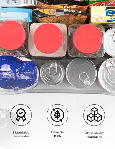 Caja Contenedor de Almacenamiento de Acrílico Grande Tutti