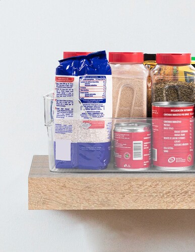 Caja Contenedor de Almacenamiento de Acrílico Grande Tutti