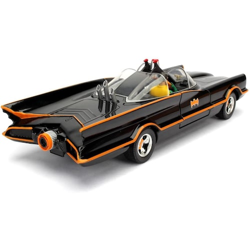 Batimovil TV Series Clasico 60s Con Figura de Batman Adam West Jada Toys Escala 1:24 Dc Comics