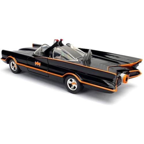 Batimovil TV Series Clasico 60s Con Figura de Batman Adam West Jada Toys Escala 1:24 Dc Comics