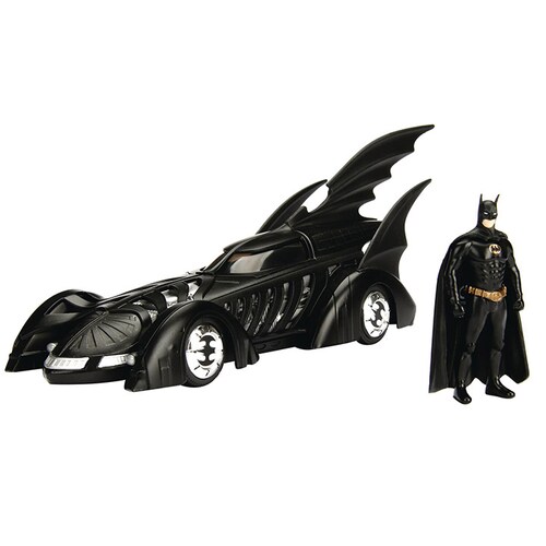 Batimovil Batman Forever Con Figura de Batman Jada Toys Escala 1:24 Dc Comics