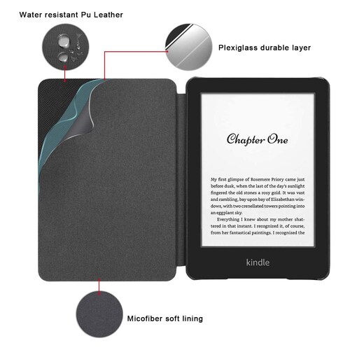  Funda para todos los Kindle de 10ª generación 2019, no es  compatible con Kindle Paperwhite o Kindle Oasis, funda inteligente de piel  sintética de alta calidad con apagado y encendido automático