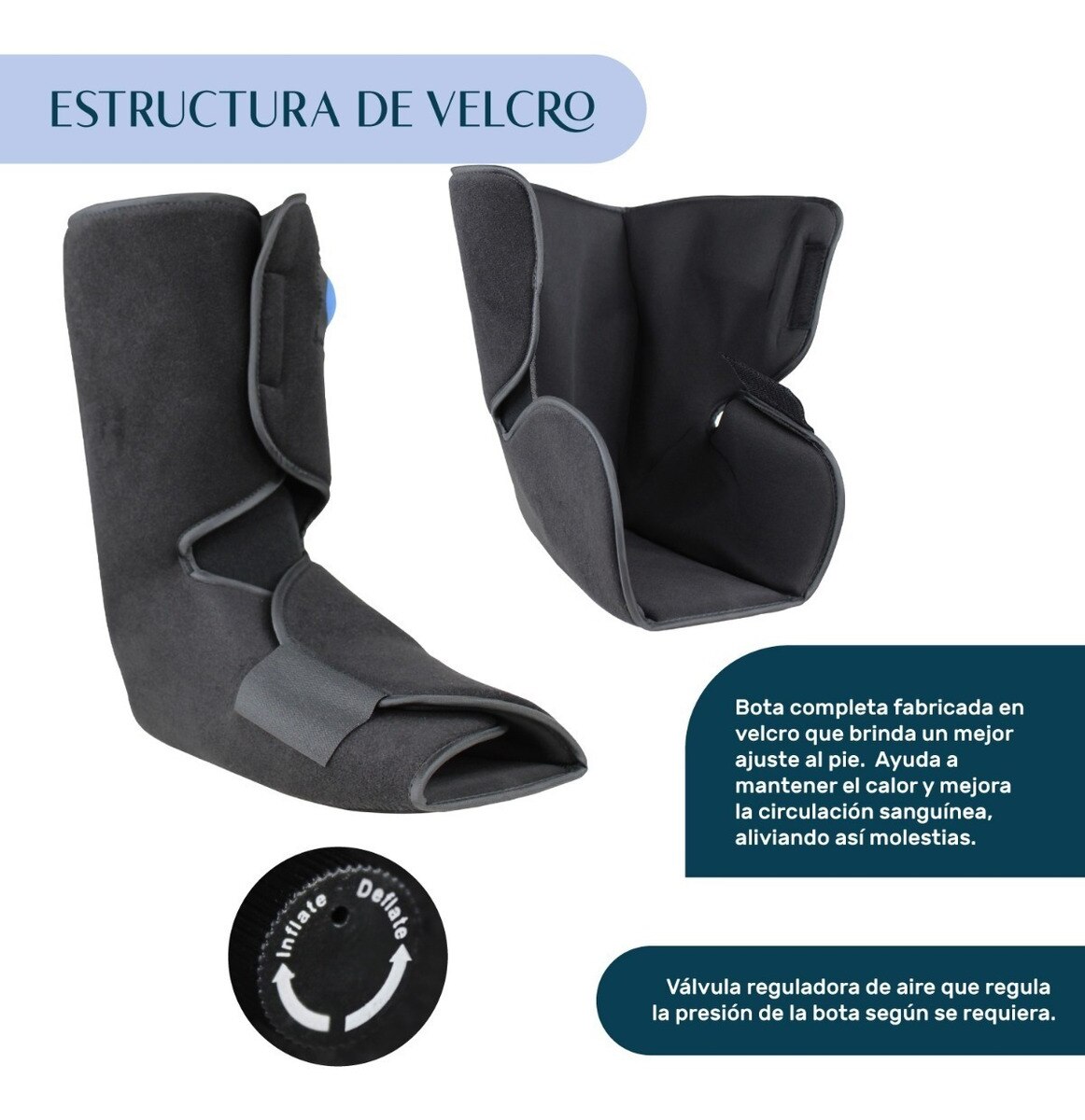 Bota Ferula Baja Neumatica Walker Inmovilizador De Tobillo XL