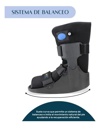 Bota Ferula Baja Neumatica Walker Inmovilizador De Tobillo GDE