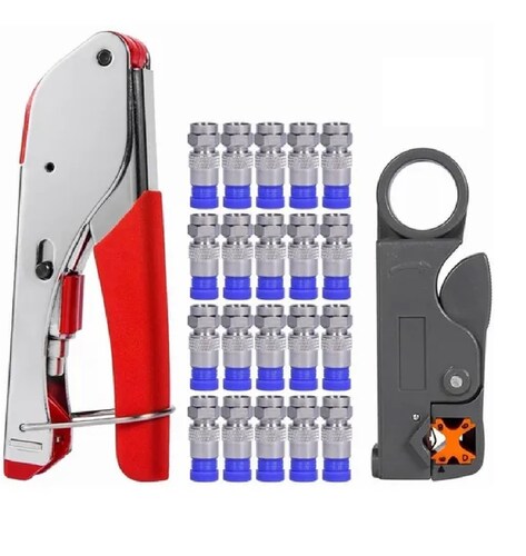 Pinza Pelacables Rg6/ Rg59 Para Cable Coaxial Con Conector