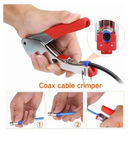 Pinza Pelacables Rg6/ Rg59 Para Cable Coaxial Con Conector